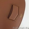 Luxury Celine Small Trotteur Bag In Brown Calfskin