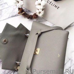 Knockoff Celine Mini Belt Tote Bag In Grey Epsom Leather