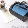 Replica Celine Mini Luggage Bag In Multicolour Calfskin Cyan