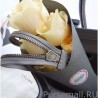 Luxury Celine Mini Luggage Bag In Grey Grained Leather