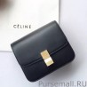 Inspired Celine Medium Classic Box Bag In Black Box Calfskin