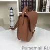 1:1 Mirror Celine Small Trotteur Bag In Brown Grained Calfskin