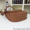 1:1 Mirror Celine Small Trotteur Bag In Brown Grained Calfskin