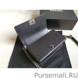 UK Boy Classic Flap Bag A67086 Black Silver Hardware