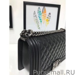 Perfect Boy Classic Flap Bag A67086 Black Silver Hardware