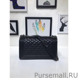 Perfect Boy Classic Flap Bag A67086 Black Silver Hardware