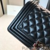 Replicas Boy Classic Flap Bag A67086 Black Steel Hardware