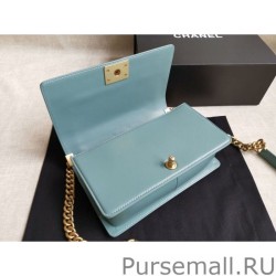 Replica Boy Classic Flap Bag A67086 Blue Lambskin