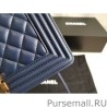 Perfect Boy Classic Flap Bag A67086 Blue Lambskin Leather