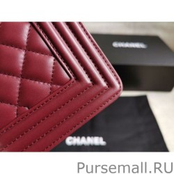 Perfect Boy Classic Flap Bag A67086 Burgundy Lambskin Leather