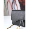 Best Christian Dior Saddle Woc Chain Bag M5620 Black