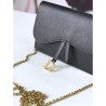 Best Christian Dior Saddle Woc Chain Bag M5620 Black