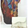 High Christian Dior Saddle Woc Chain Bag M5620 White