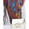 High Christian Dior Saddle Woc Chain Bag M5620 White
