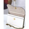 High Christian Dior Saddle Woc Chain Bag M5620 White