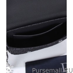 Inspired Christian Dior Mini Saddle Messenger Bag Black