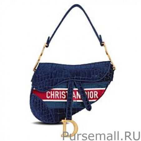 AAA+ Christian Dior Saddle Bag Dark Blue