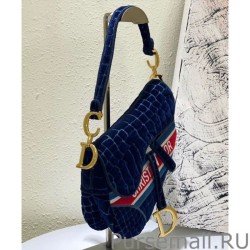 AAA+ Christian Dior Saddle Bag Dark Blue