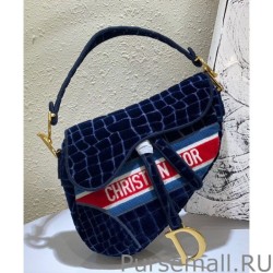 AAA+ Christian Dior Saddle Bag Dark Blue