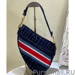 AAA+ Christian Dior Saddle Bag Dark Blue