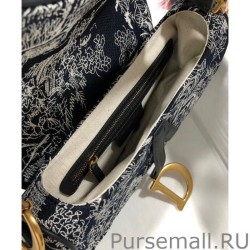 High Christian Dior Saddle Bag Dark Blue