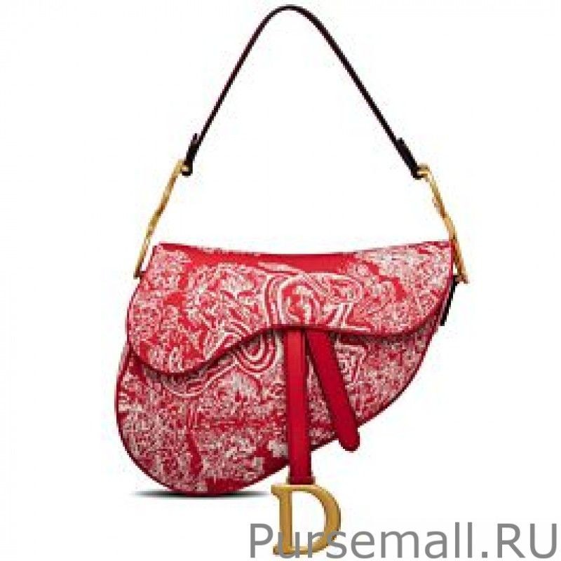 Top Christian Dior Saddle Bag Red