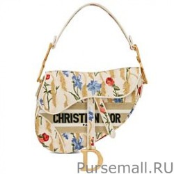 Designer Christian Dior Saddle Bag Yellow