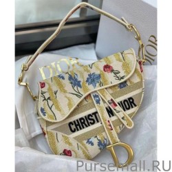 Designer Christian Dior Saddle Bag Yellow