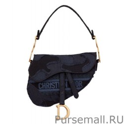 Knockoff Christian Dior Saddle Camouflage Embroidered Canvas Bag