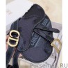 Replicas Christian Dior Saddle Camouflage Pouch Belt Blue