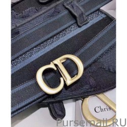 Replicas Christian Dior Saddle Camouflage Pouch Belt Blue