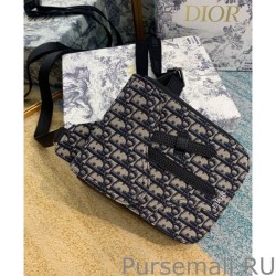 Replicas Christian Dior Saddle Pouch Dark Blue