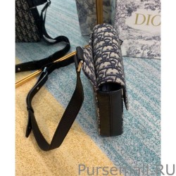 Replicas Christian Dior Saddle Pouch Dark Blue