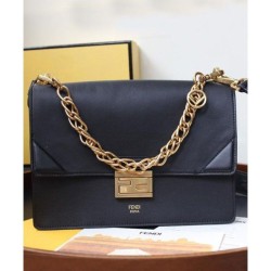 Best Kan U Small Leather Bag 8BT313 Black