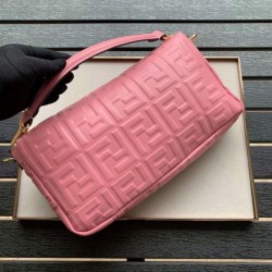 High large FF logo Baguette Bag Pink