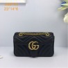 Fashion GG Marmont Mini matelasse Bag 446744 Black