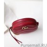 Top Quality GG Marmont Mini Round Shoulder Bag 550154 Red