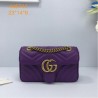 Designer GG Marmont Velvet Mini Bag 446744 Black
