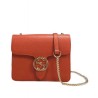 Knockoff Interlocking Chain Leather Cross Body Bag 510304 Orange