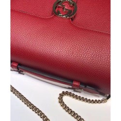 Cheap Interlocking Gg Large Leather 510306 Red