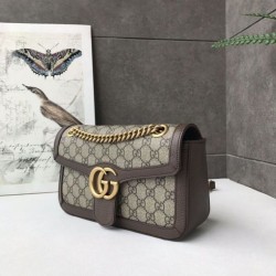 Luxury Ophidia GG Marmont Matelasse Mini Bag 443497 Coffee