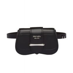AAA+ Prada Sidonie leather belt-bag 1BL021 Black