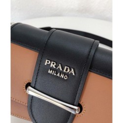 Copy Prada Sidonie leather belt-bag 1BL021 Coffee