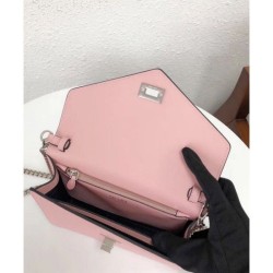 Wholesale Prada Macro Logo Leather Crossbody Bag 1BD097 Pink