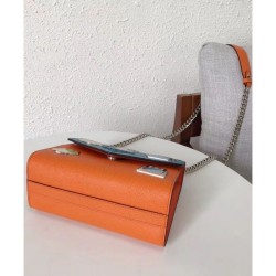 Top Quality Prada Monochrome Logo Shoulder Bag 1BD127 Orange