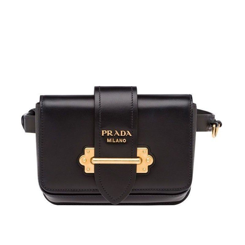 Designer Prada Cahier Bag 1BL004 Black