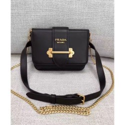 Designer Prada Cahier Bag 1BL004 Black