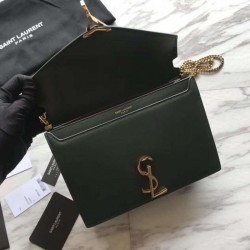 1:1 Mirror YSL Saint Laurent Medium Cassandra Monogram Envelope Bag Green