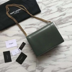 1:1 Mirror YSL Saint Laurent Medium Cassandra Monogram Envelope Bag Green