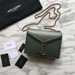 1:1 Mirror YSL Saint Laurent Medium Cassandra Monogram Envelope Bag Green